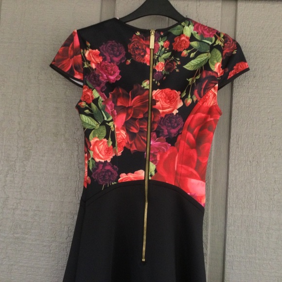 Ted Baker London Xylee Skater Mini Dress Size 0 00 In Floral Print Preppy Women - Picture 7 of 13